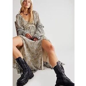 free people catching rays halter dress Free People Citrine Midi Dress in Black
